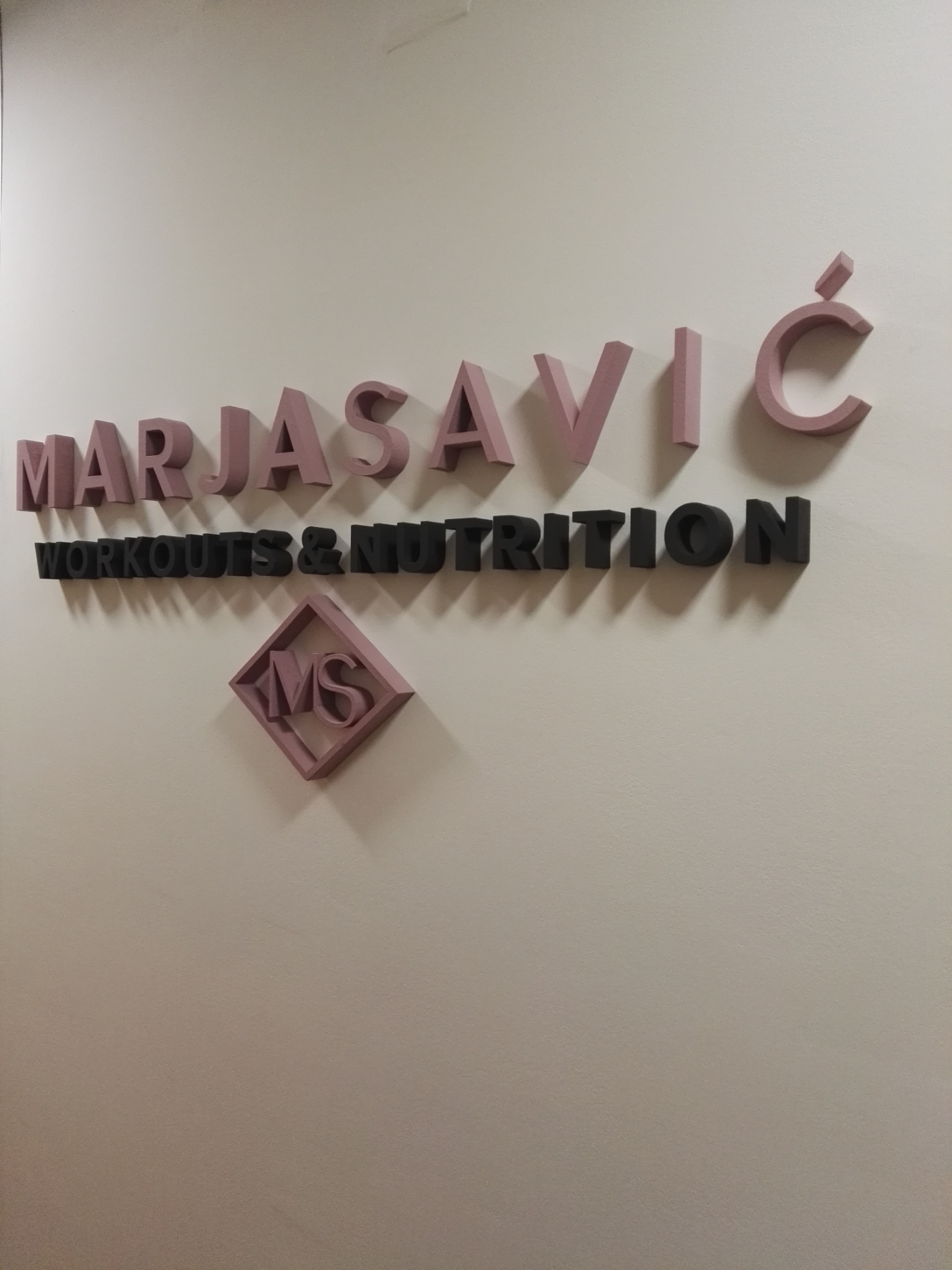 D logotip na zidu MS D logotip na zidu MS