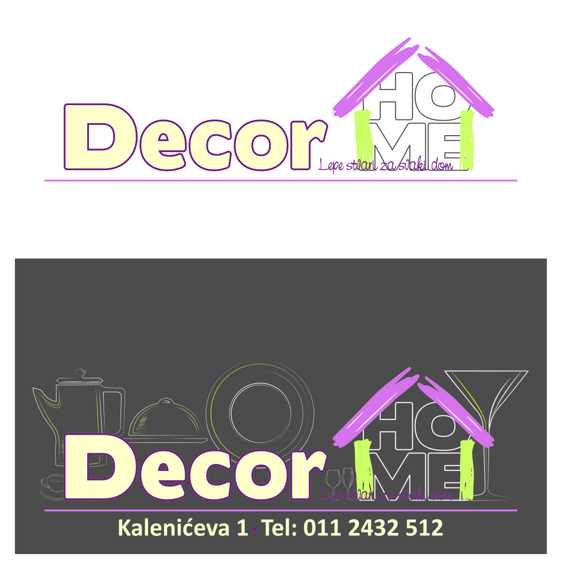 Decor home Logo Decor home Logo