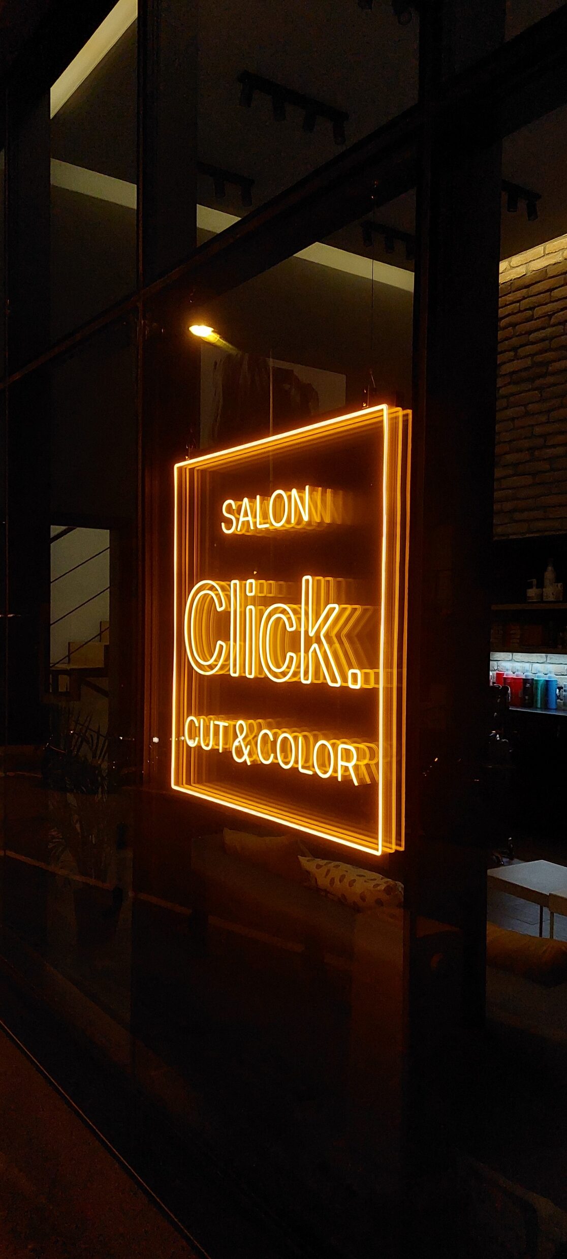 LED Neon reklama Salon Click LED Neon reklama Salon Click